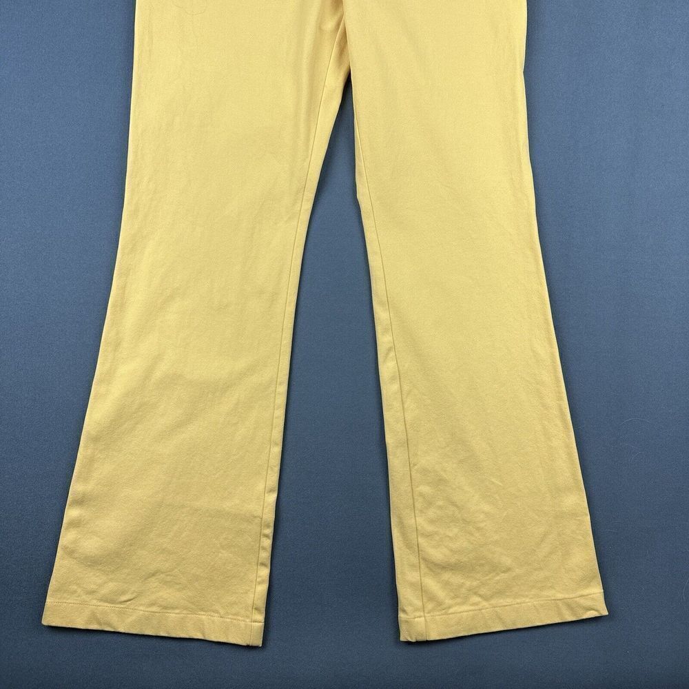St John Sport Jeans Pants Womens 2 Yellow High Rise Flared Leg Stretch Boho* - Picture 3 of 16